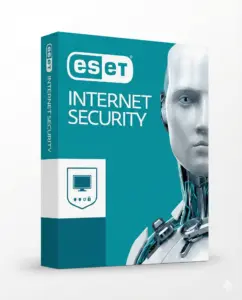ESET Internet Security produktbillede – antivirussoftware