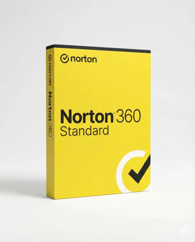 Norton 360 Standard antivirus produktbillede – sikkerhedssoftware