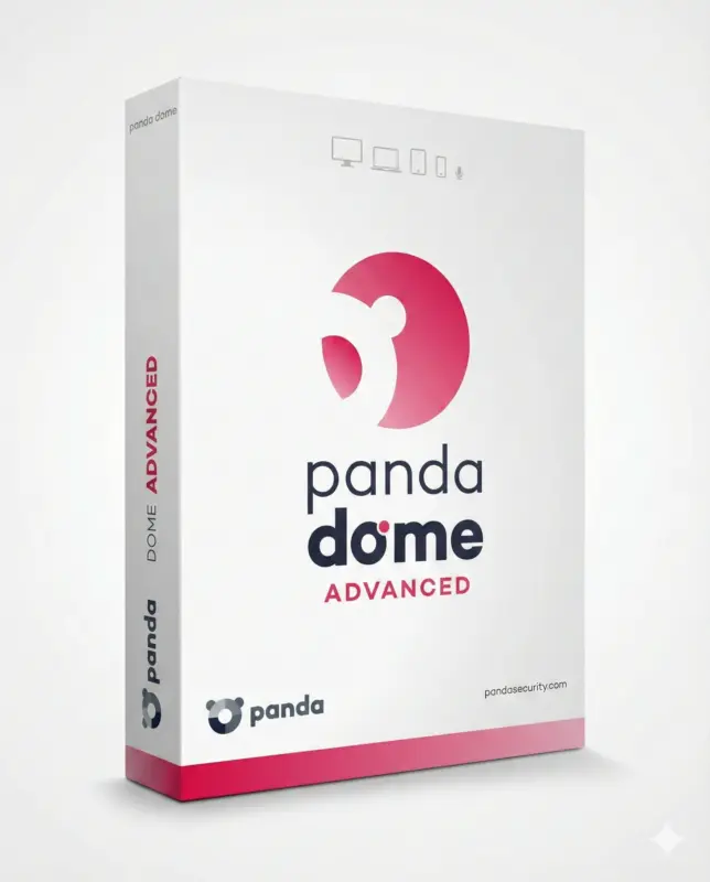 Panda Dome Advanced antivirus produktbillede – cybersikkerhedssoftware