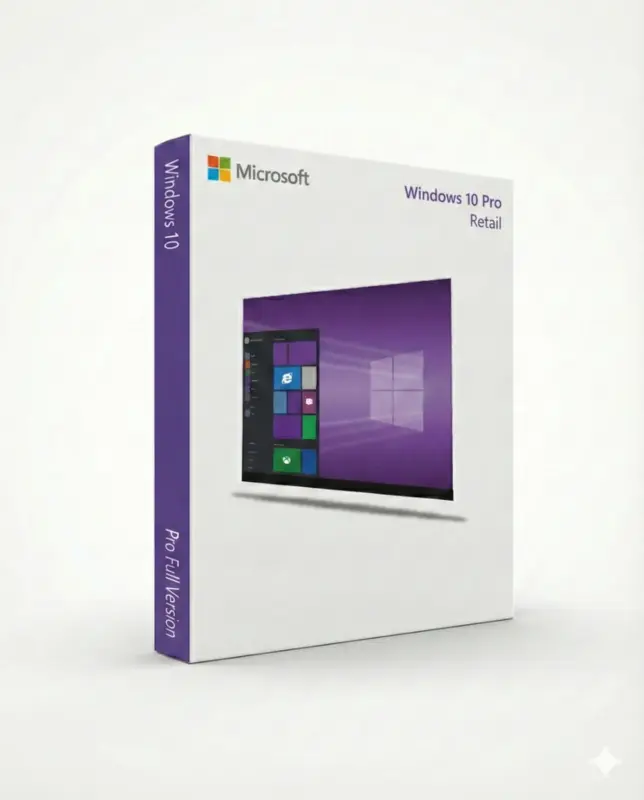 Windows 10 Pro retail – operativsystemboks