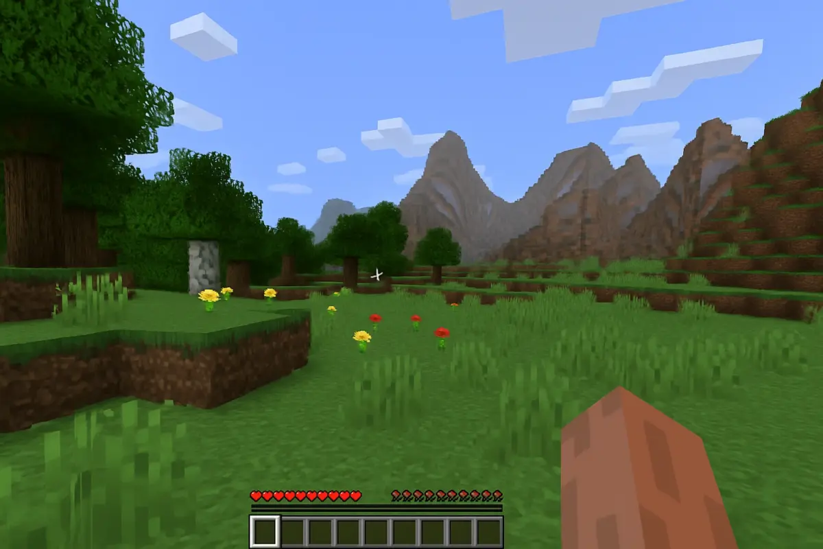 Minecraft spilgrafik – ikonisk blokverden