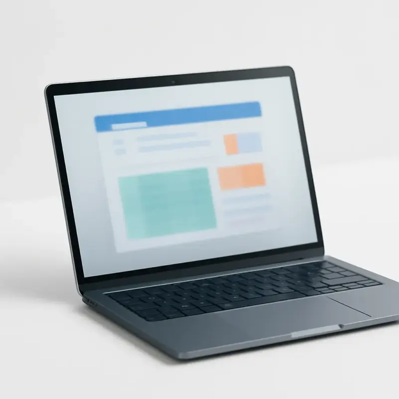 Laptop med kontorsoftware – Office PC grafik